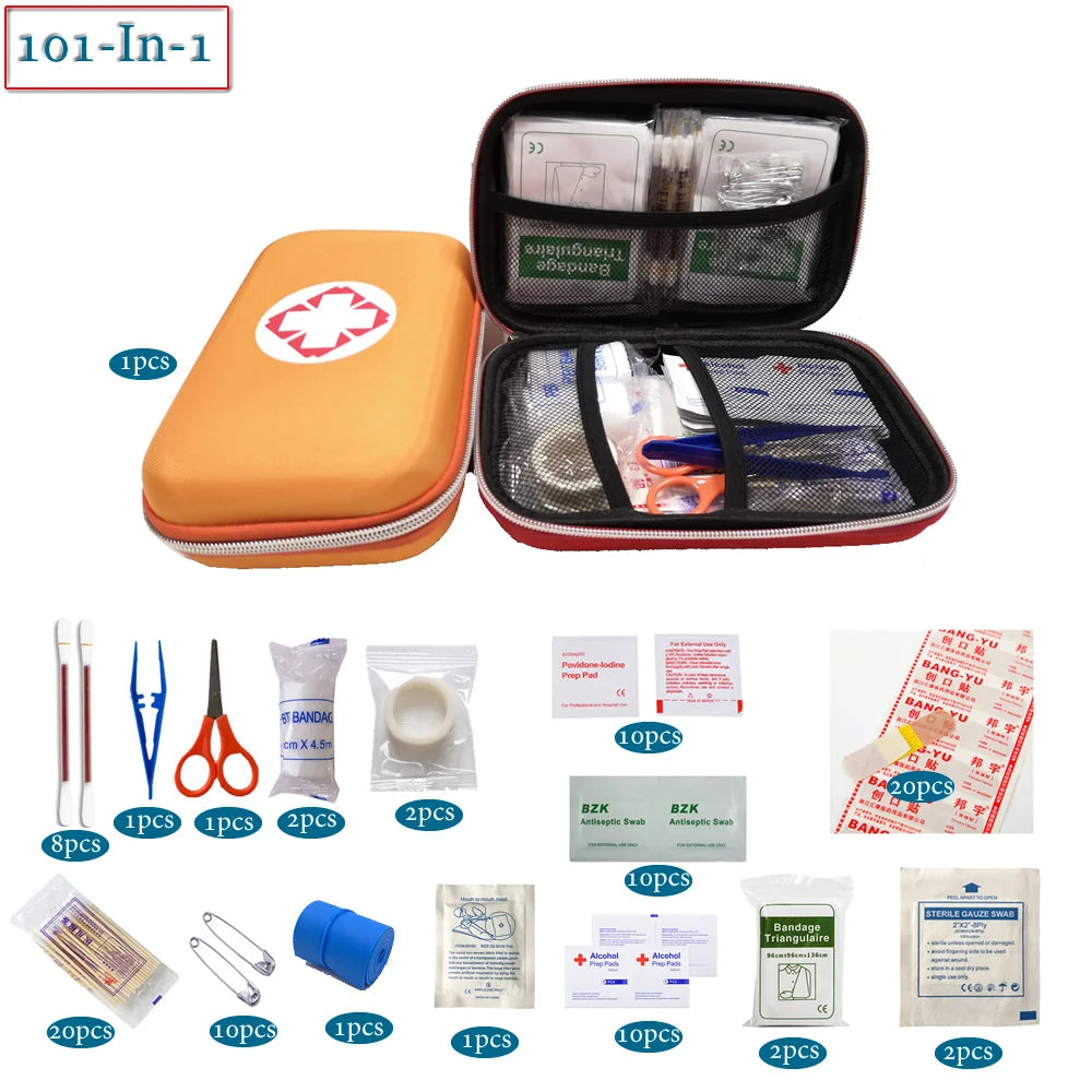 101Pcs Portable First Aid Kit