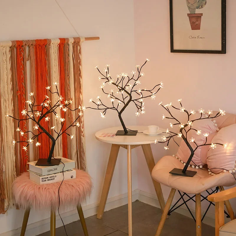 Luz LED para árbol de cerezo artificial