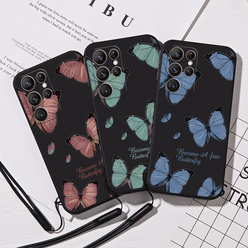 Butterfly Flower Case