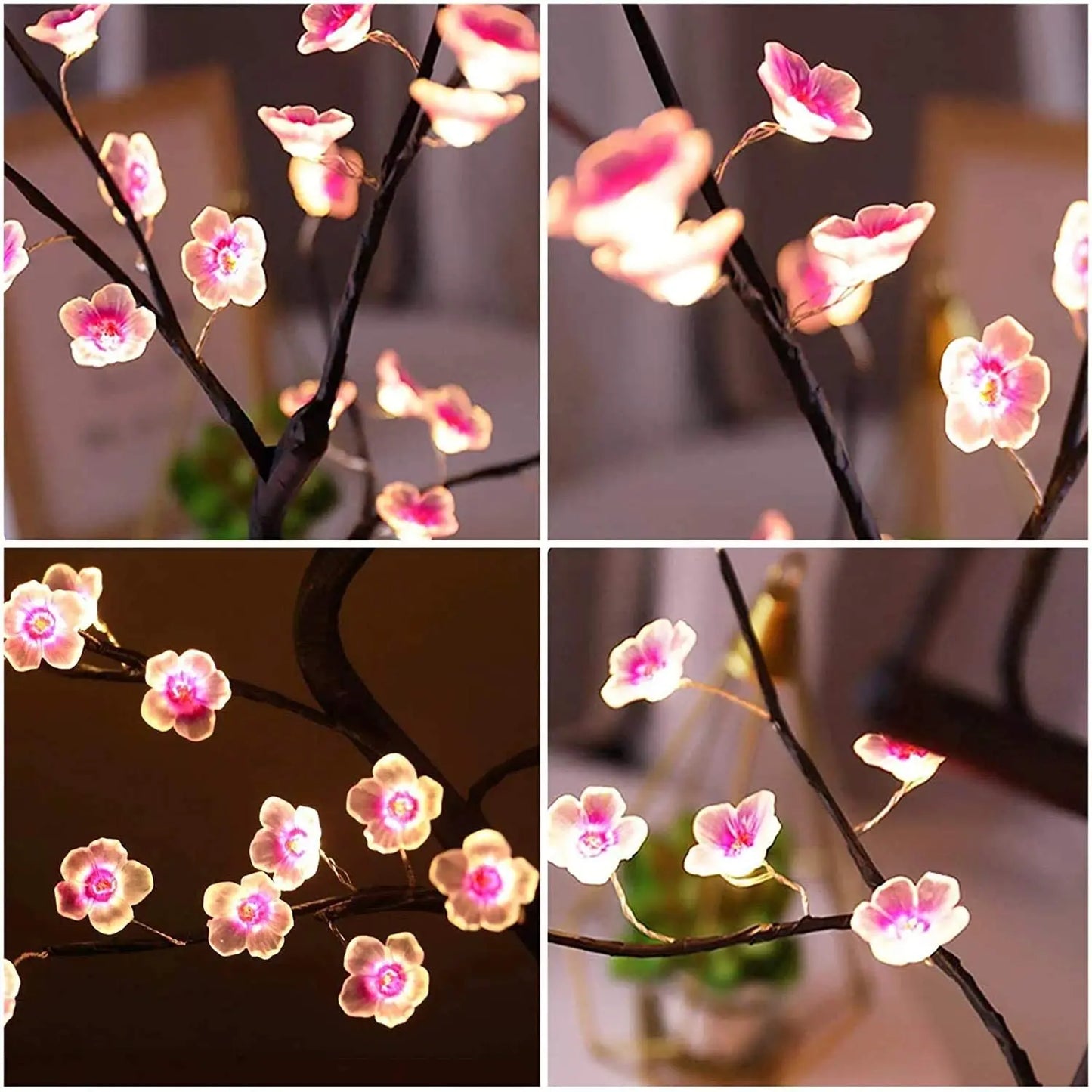 Pink Cherry Blossom 36 LED Bonsai Tree Light