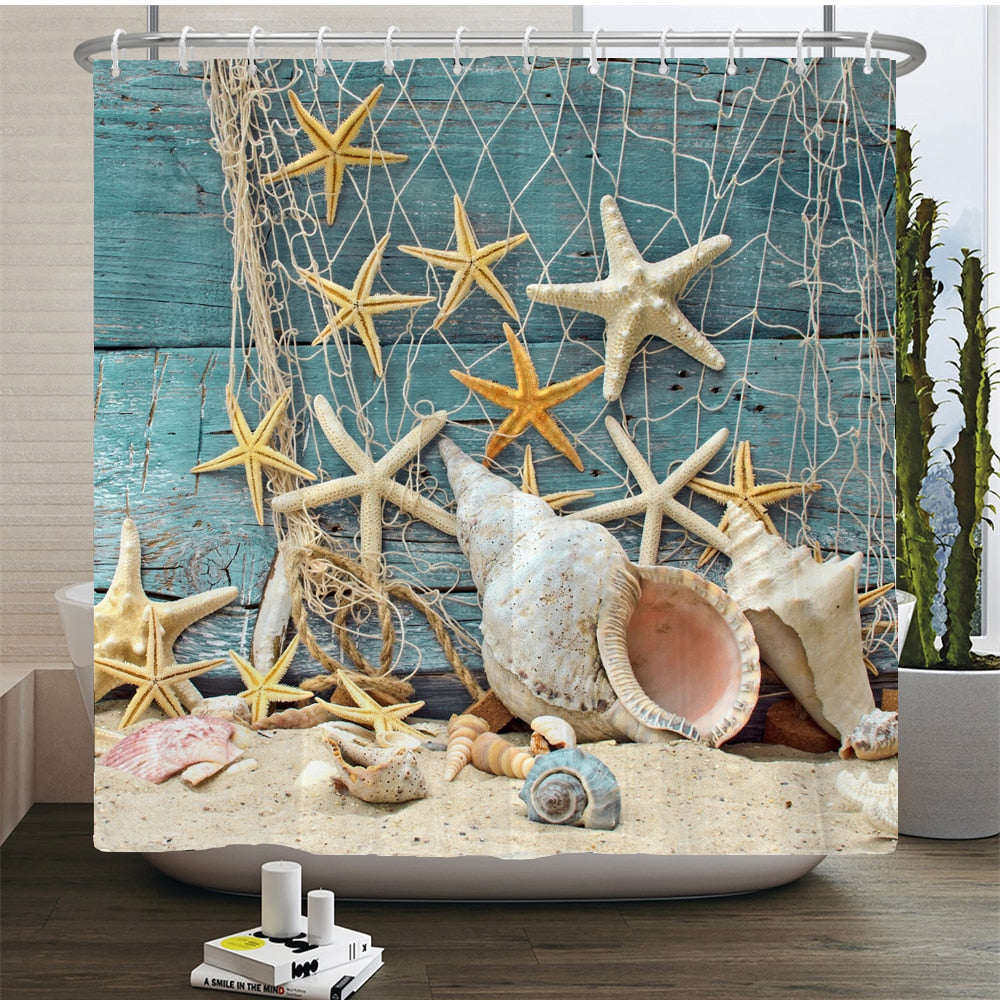 Beach Scenery Shower Curtains