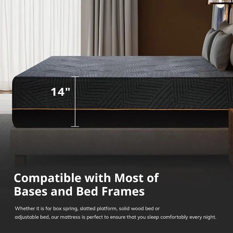 14in. Queen Memory Foam Mattress (CertiPUR-US Certified)