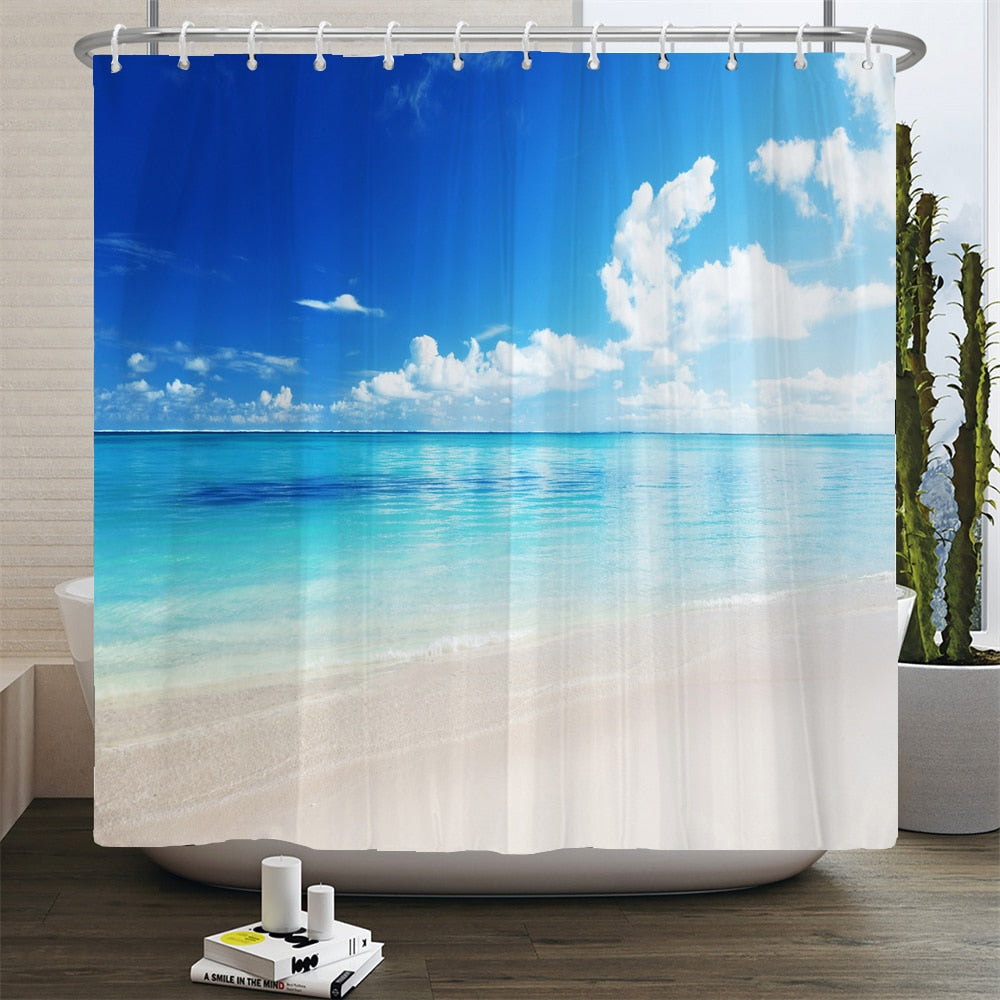 Beach Scenery Shower Curtains