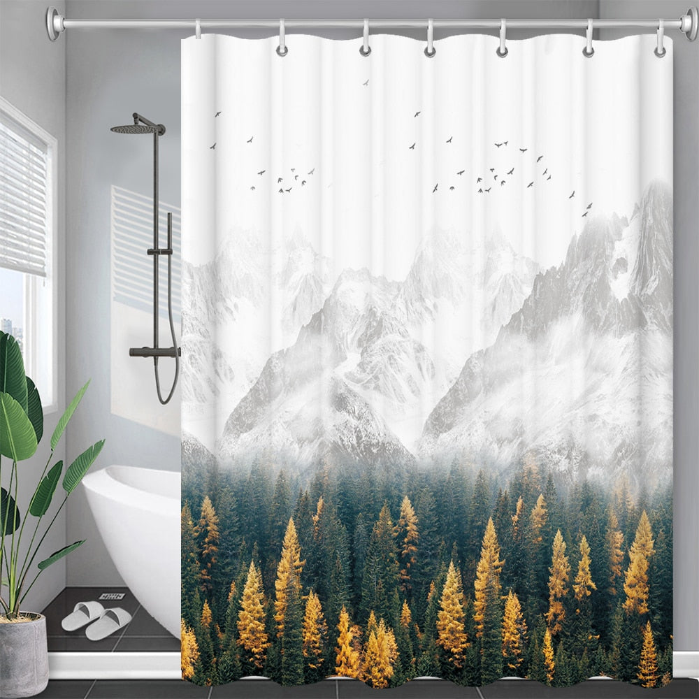 Waterproof Fabric Shower Curtains