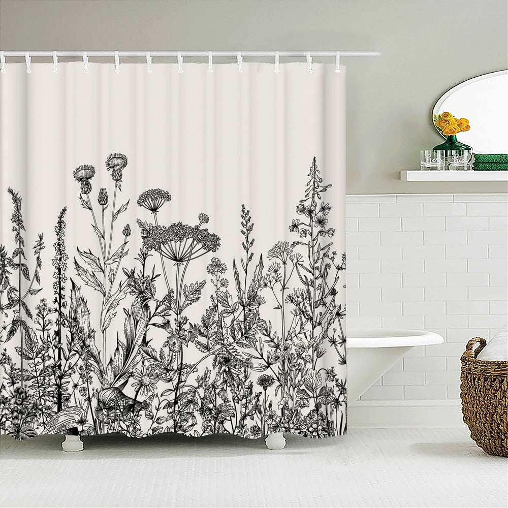 Waterproof Fabric Shower Curtains
