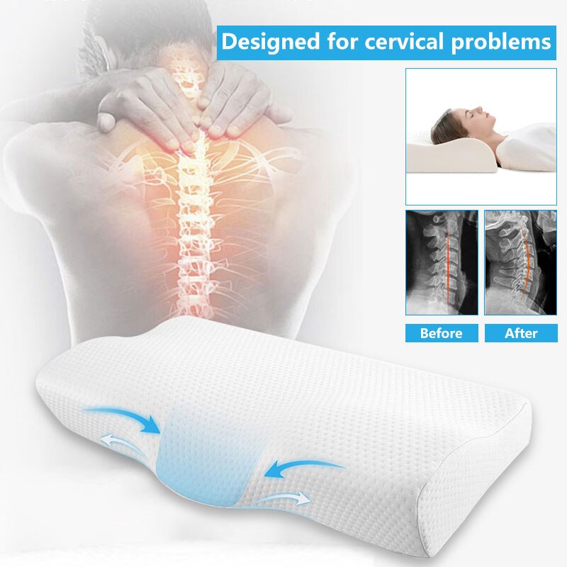 Memory Foam Orthopedic Neck Pillow