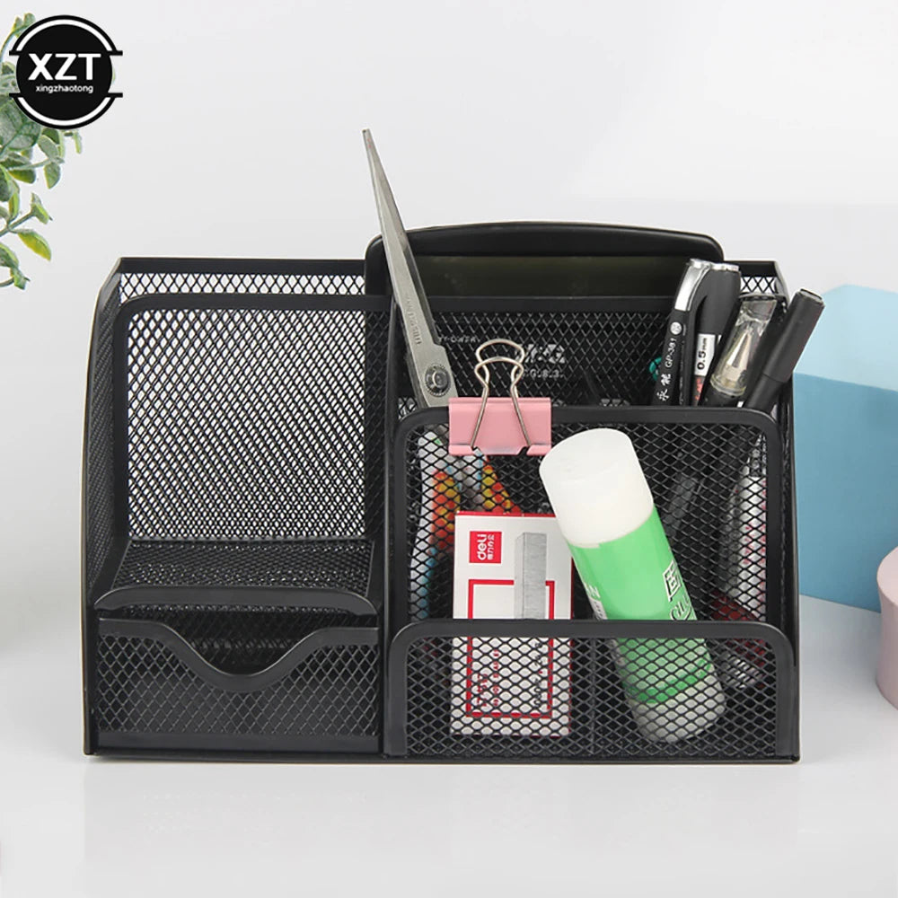 Metal Mesh Office Desk Organizer Set