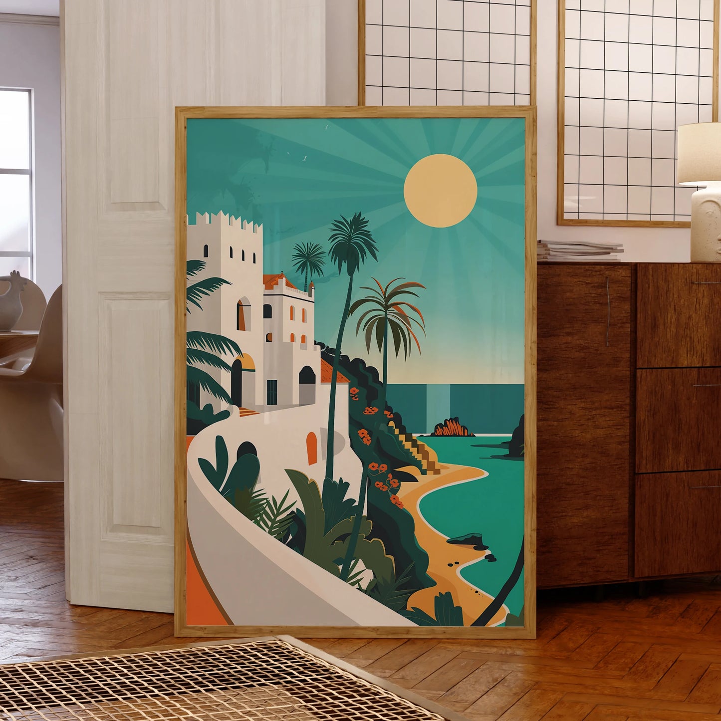 Modern Mid Journey Serene Tropical Scenes