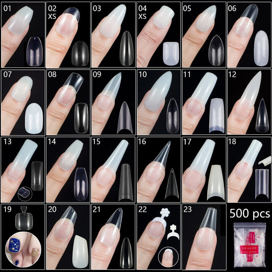 500PCS Variety False Nail Tips