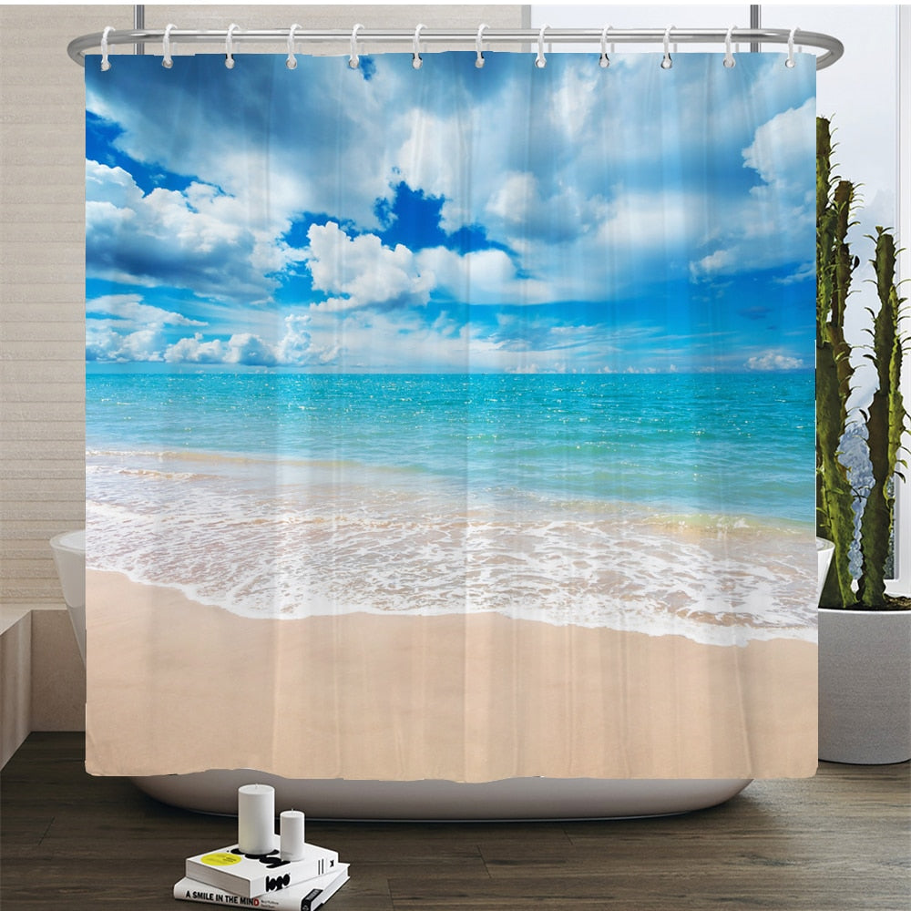 Beach Scenery Shower Curtains