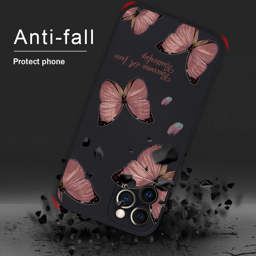 Butterfly Flower Case