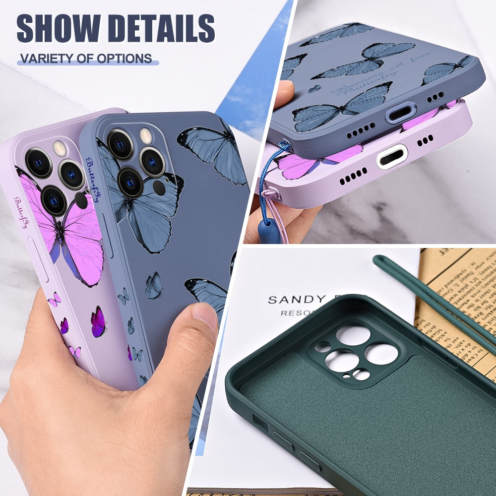 Butterfly Flower Case
