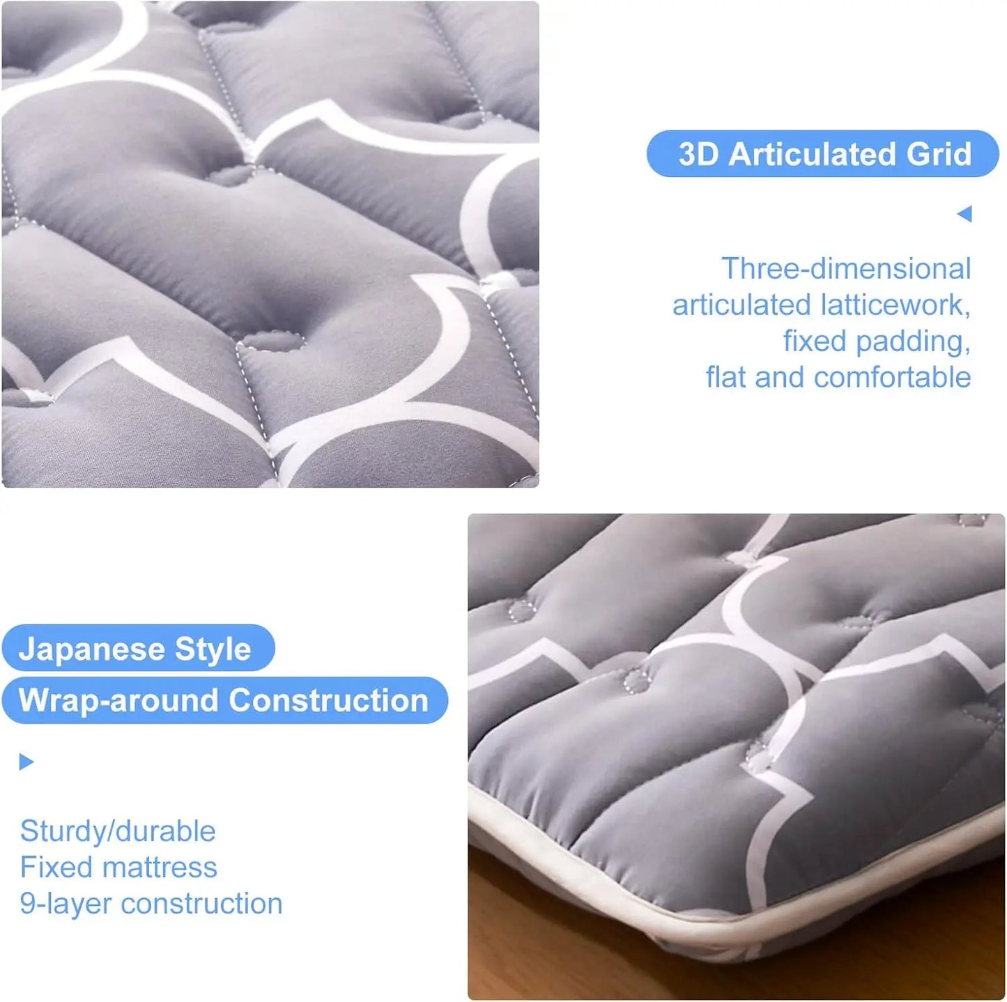 Colchón futón tatami japonés de espuma de primera calidad