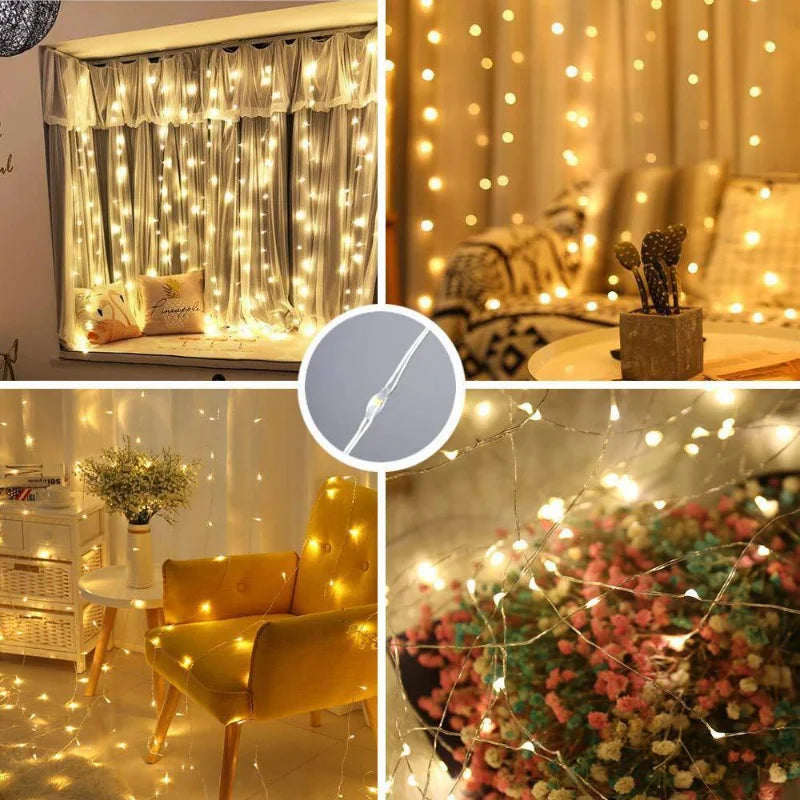 6M LED Garland Curtain Lights