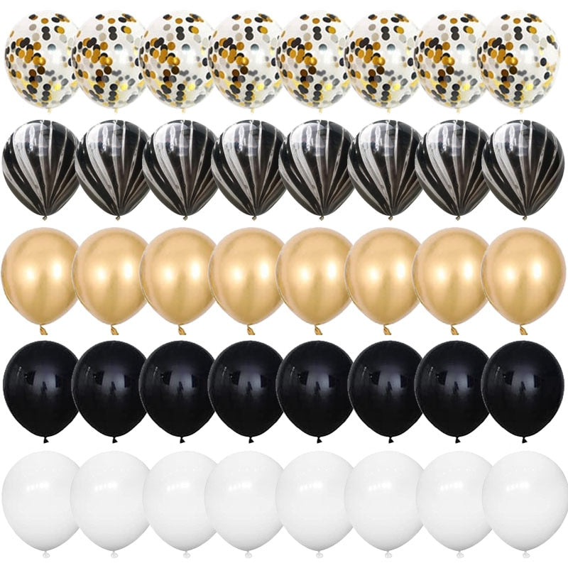 40 globos de látex confeti de 12 pulgadas.