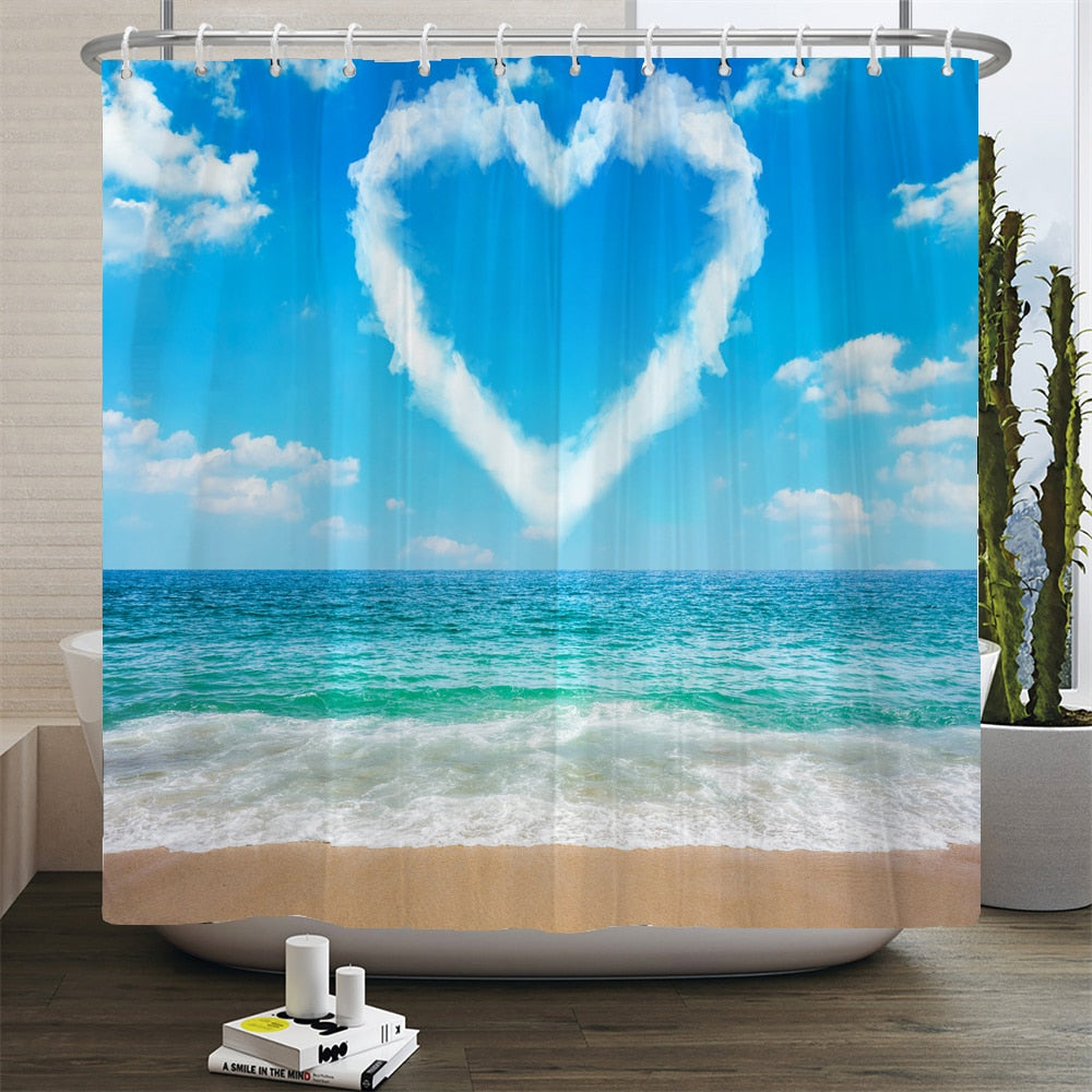 Beach Scenery Shower Curtains