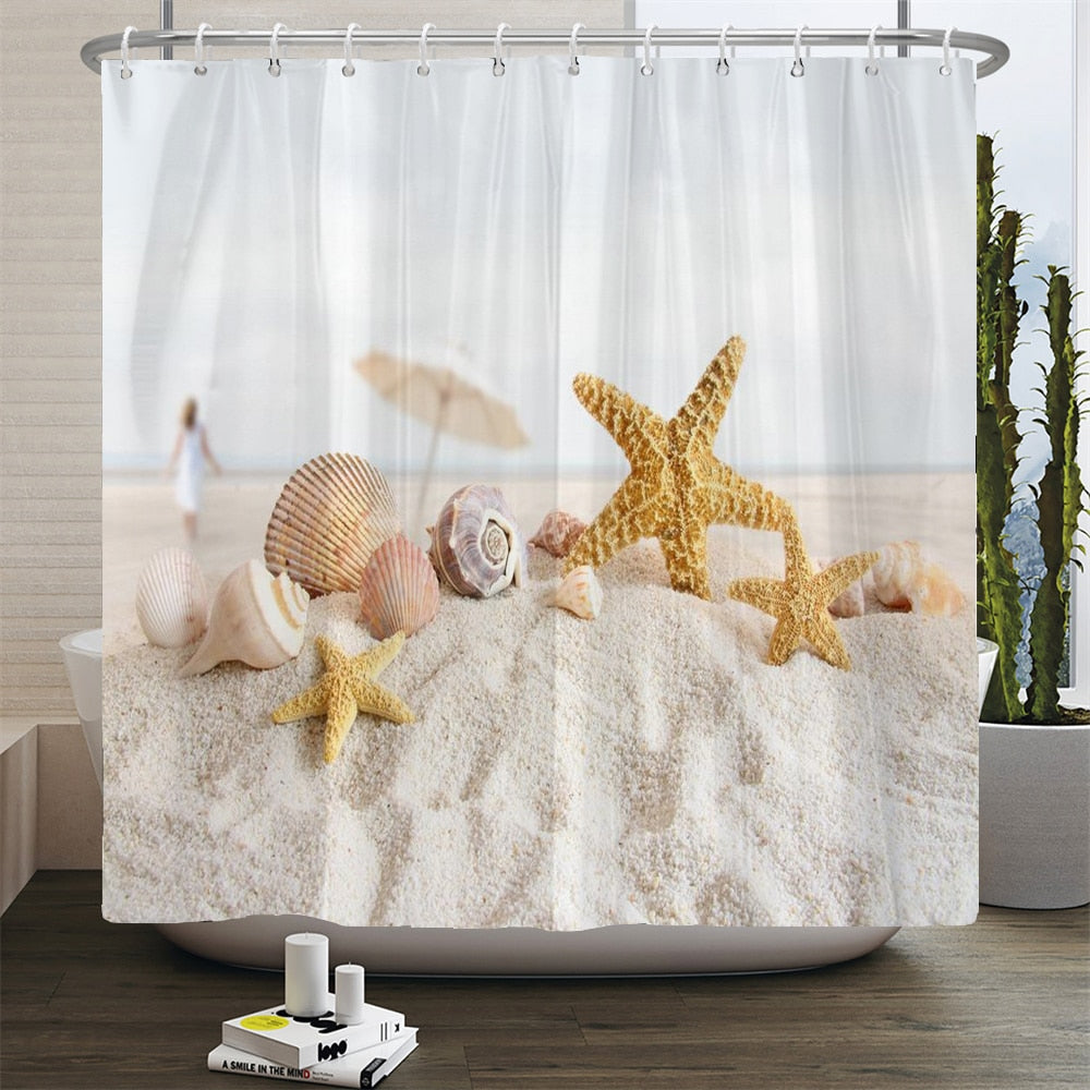 Beach Scenery Shower Curtains