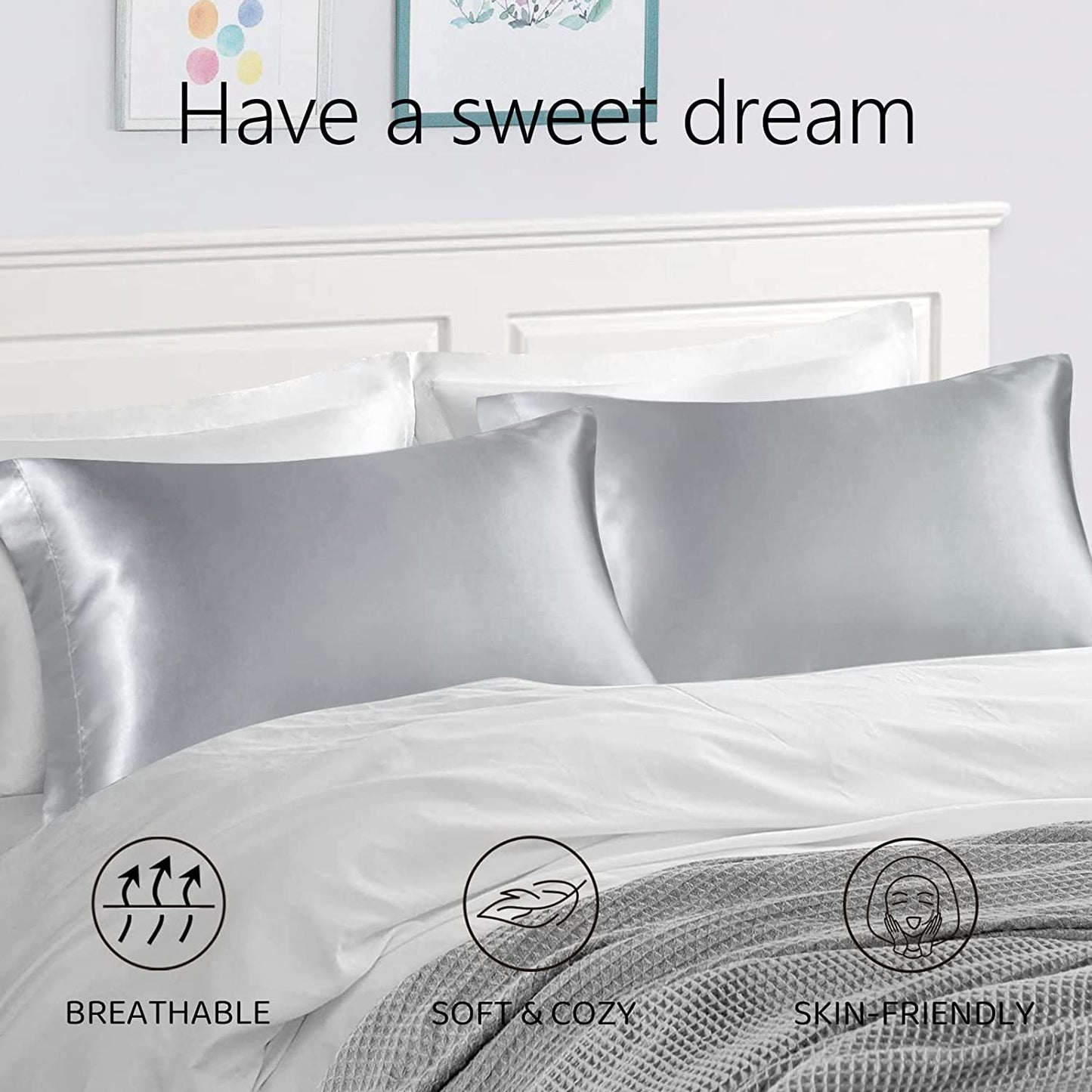 Silky Satin Pillowcases (1 and 2 pk)