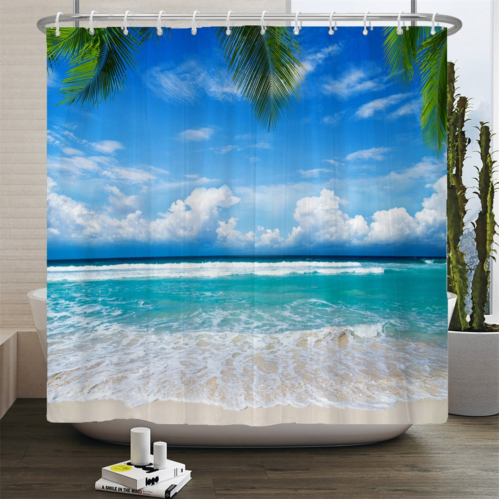 Beach Scenery Shower Curtains