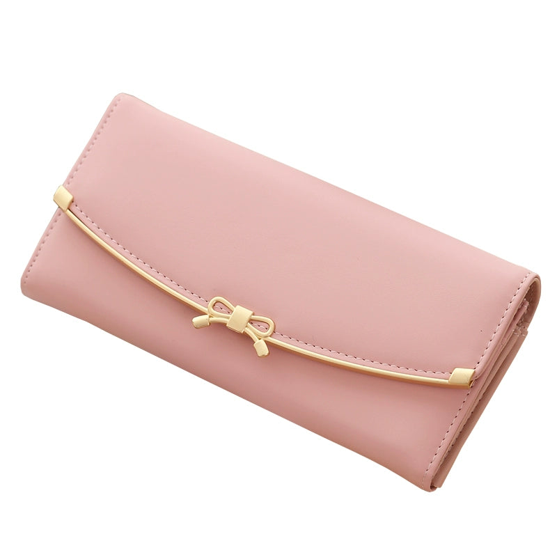 Lucky Hand-Held TriFold Long Wallet