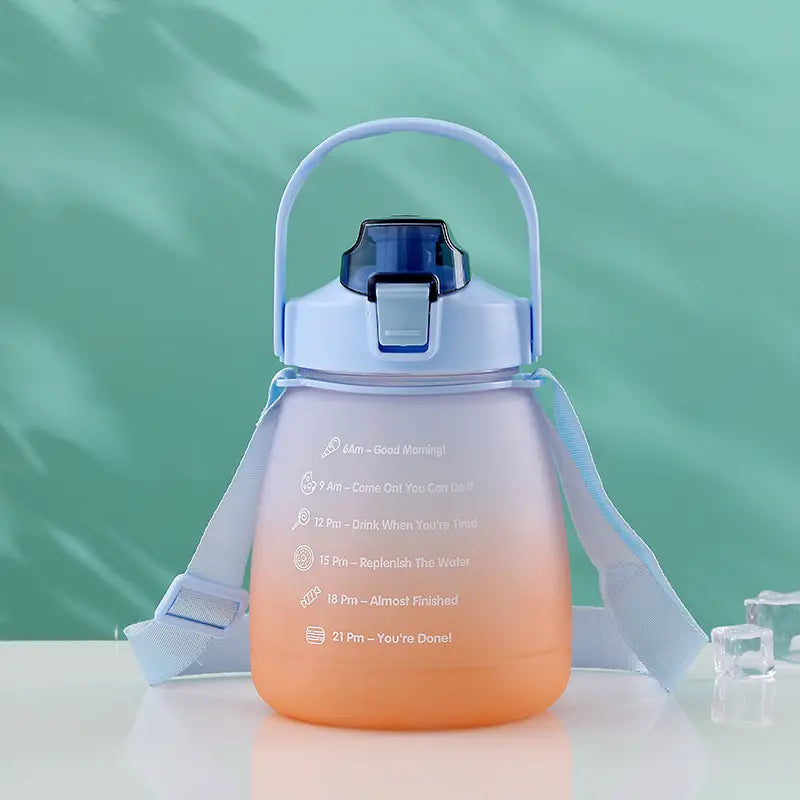 40oz Water Bottle w/ Reusable Straw