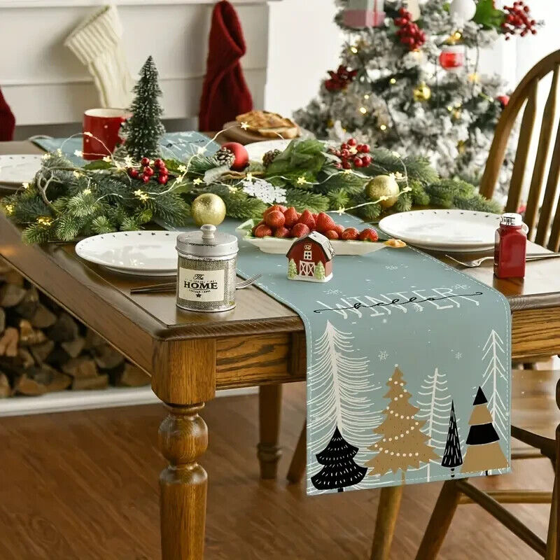 Holiday Kitchen Table Runner + Placemats Set