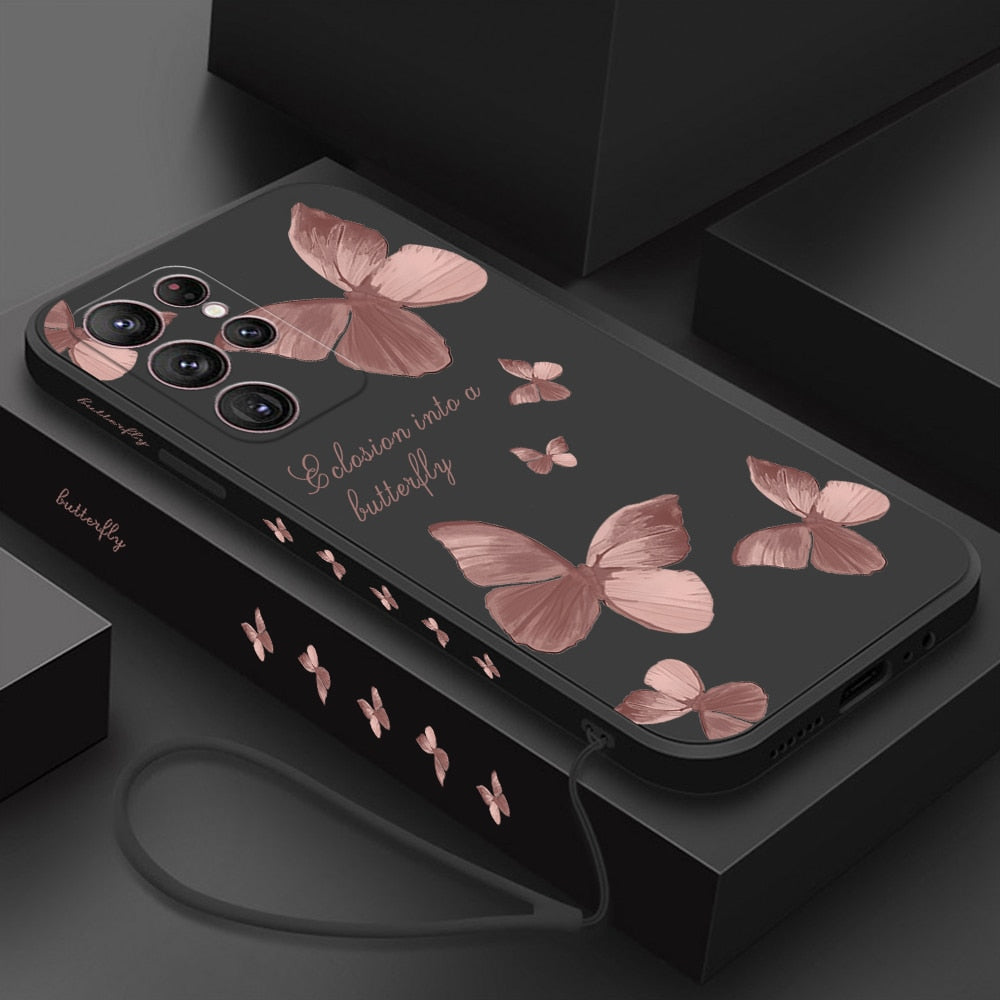 Butterfly Flower Case