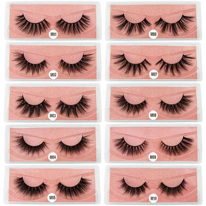 Mixed Sets of False Lashes [Set of 10]