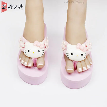 Hello Kitty 坡跟人字拖