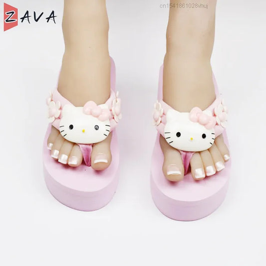 Hello Kitty 坡跟人字拖