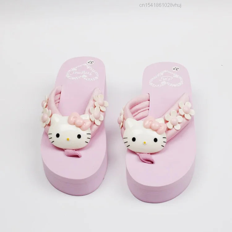 Hello Kitty 坡跟人字拖