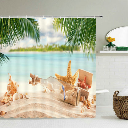 Beach Scenery Shower Curtains