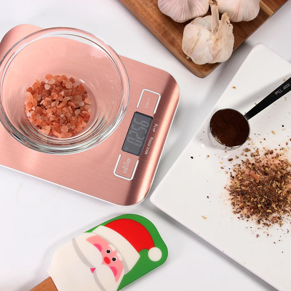 Báscula digital multifunción para alimentos de cocina de acero inoxidable