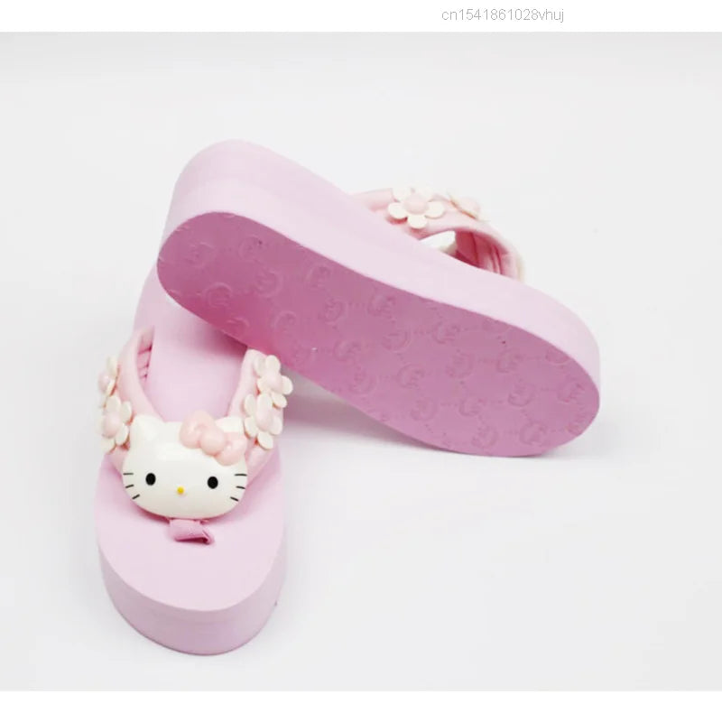 Hello Kitty 坡跟人字拖