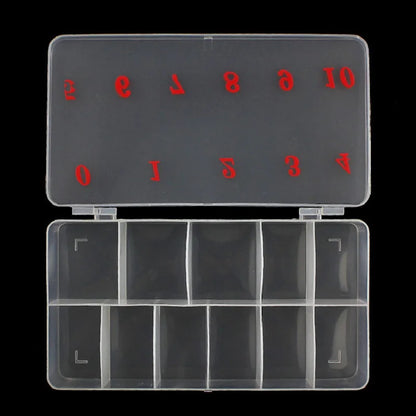 1 pieza caja de almacenamiento para puntas de uñas