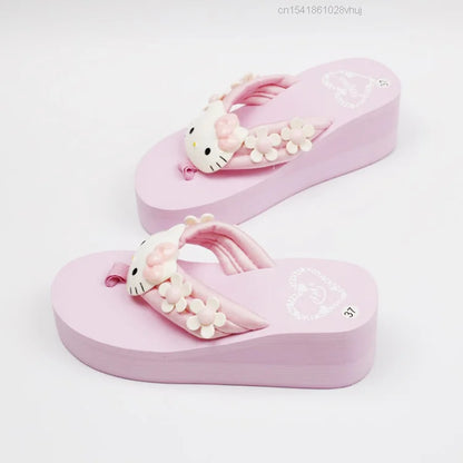Hello Kitty 坡跟人字拖