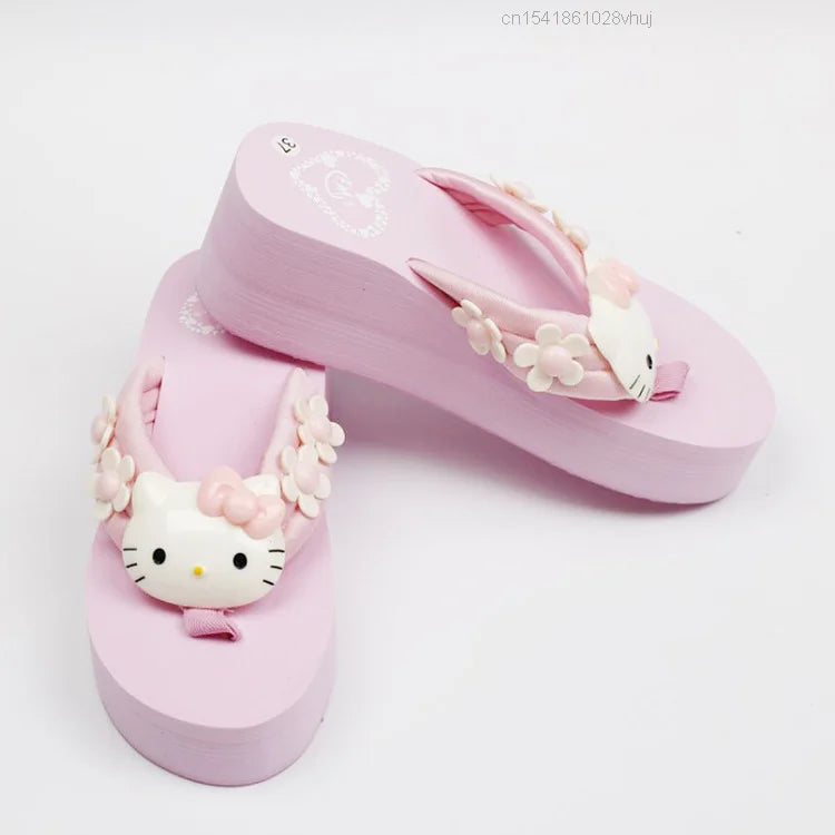 Hello Kitty 坡跟人字拖