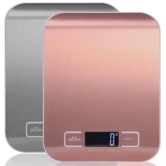 Báscula digital multifunción para alimentos de cocina de acero inoxidable