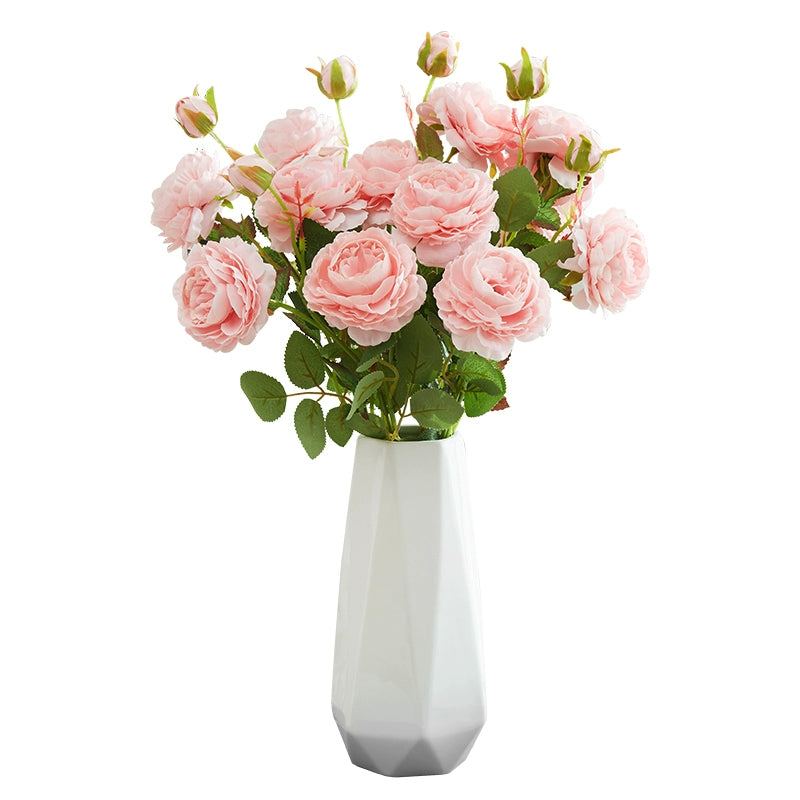 Ramo de flores de seda de peonía