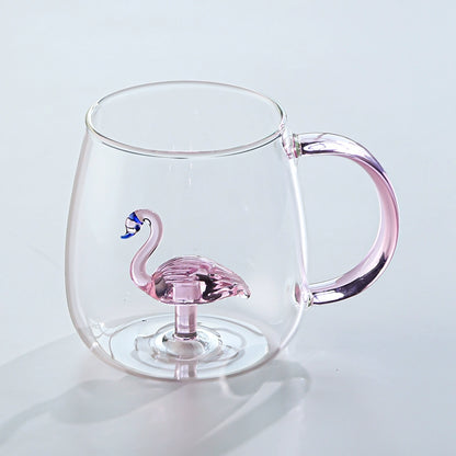 14fl oz 3D Animal Office Heat-Resistance Glass Mugs