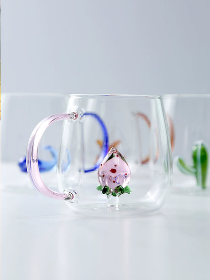 14fl oz 3D Animal Office Heat-Resistance Glass Mugs