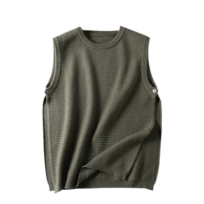 Vestido Bandage Suéter Dividido De Moda De Doble Cara Suéter Chaleco 