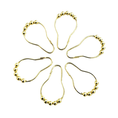12pcs Stainless Steel Curtain Hooks