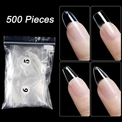 500 puntas de uñas postizas variadas.
