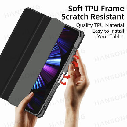 Funda de silicona y transparente para iPad