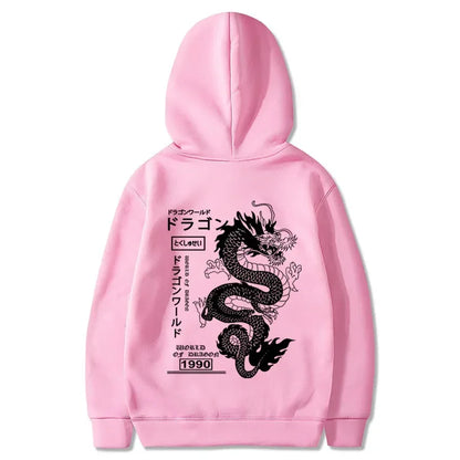 Japanese Dragon Styled Pullover Hoodies