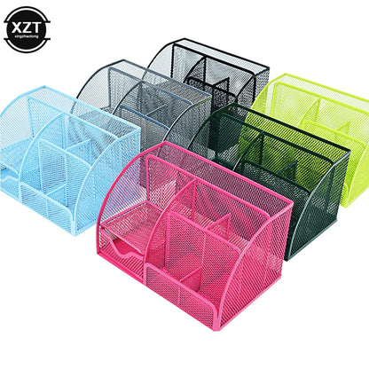 Metal Mesh Office Desk Organizer Set