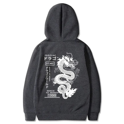 Japanese Dragon Styled Pullover Hoodies