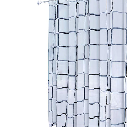 Square Patterned Shower Curtains