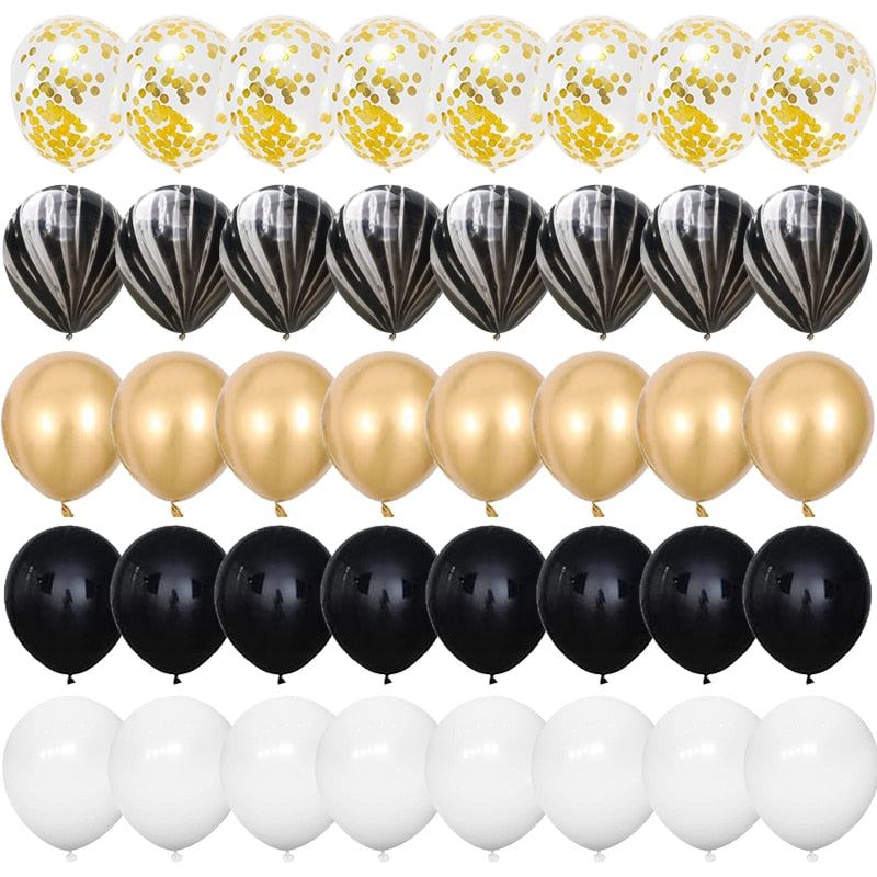 40 globos de látex confeti de 12 pulgadas.